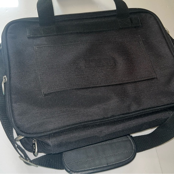 Atlantic Laptop Briefcase Overnight Carry On Black Case 16"x12"adjustable Strap - Picture 10 of 11